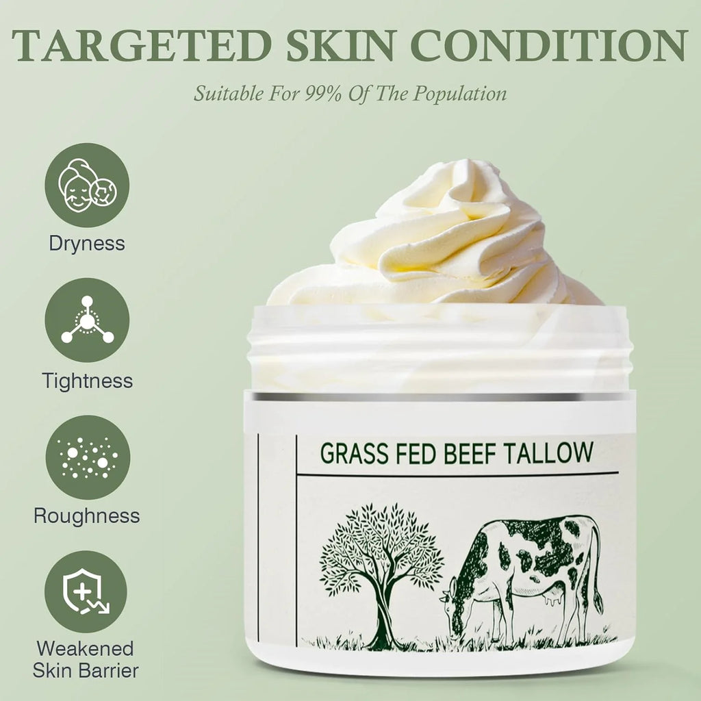 Feuchtigkeitscreme mit Talg von Weiderindern – Beruhigende und pflegende Hautpflege